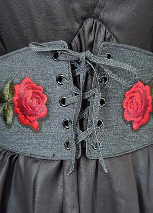 Пояс корсет з вишивкою 🌹