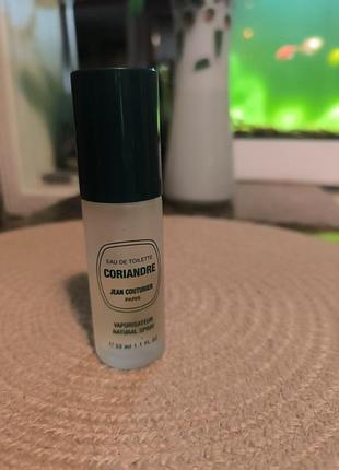 Туалетна вода для жінок jean couturier "coriandre" 20ml. з 33 ml.