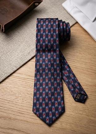 Шелковый галстук elegance london с принтом британских гурдий