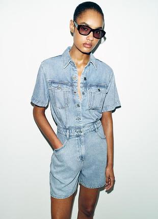 Джинсовый комбинезон zara