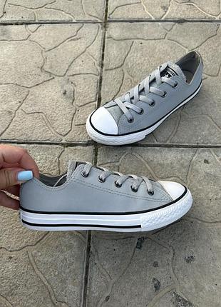 Оригинал кеды кеди кожаные на девочку converse all star 32-33p