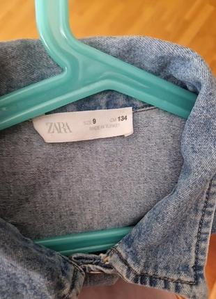 Детское джинсовое платье zara 2