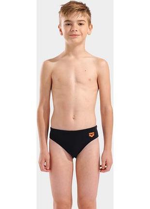 Плавки сліпи для хлопчиків arena bright swim briefs чорний, помаранчевий 116 см 006724-503