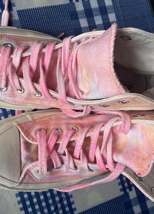Кеди converse (wmns) chuck 70 hi ‘beach dye - pink 5