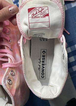 Кеди converse (wmns) chuck 70 hi ‘beach dye - pink 6