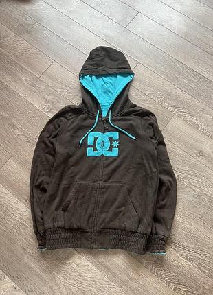 Кофта ds dc оригінал big logo vintage монограмна двохстороння