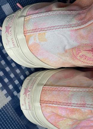Кеди converse (wmns) chuck 70 hi ‘beach dye - pink 7