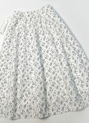 Стильна мідіспідниця uniqlo зі 100% натуральної бавовни