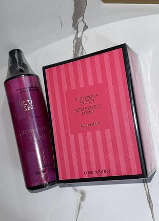Набір парфумований victoria’s secret bombshell passion❤️ (парфуми 100 ml +лосьон для тіла)