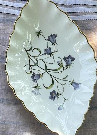 Блюдо-пелюстка spode campanula fine bone china, england – вінтажне