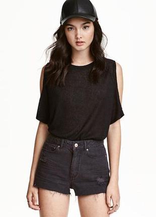 Шорти джинсові ґрафіт h&m р.m/l