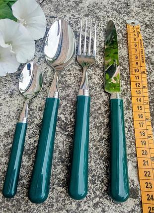 Франція 12 по 4 guy degrenne, bistro green старовинні столові прибори в чудовому стані.ціна за 1