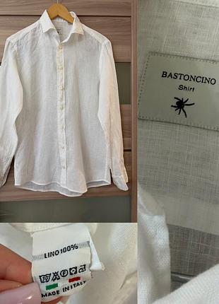 Лляна сорочка bastoncino made in italy (100% льон)