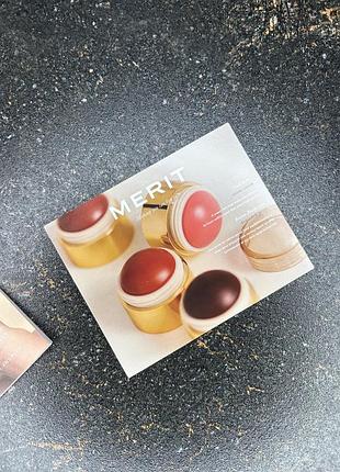 Пробник merit flush balm cheek color  легкі кремові рум'яна