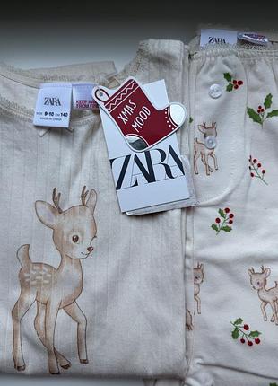 Zara нова піжама на дівчинку бембі різдво  9-10 років 140 см