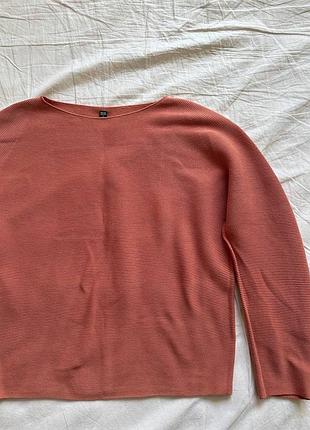 Жіночий бавовняний джемпер uniqlo в терракотовому кольорі розмір м