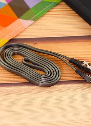 Кабель aspor a160 silicone usb – type-c 2.4a/1.2м- графітовий