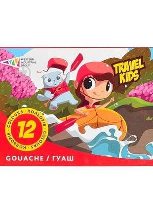 Дитячі гуашеві фарби 321037/tk 12 кольорів по 20 мл