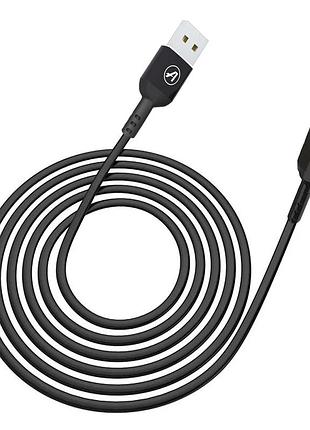 Кабель aspor a122 usb – lightning 2.1a/1.2м- чорний