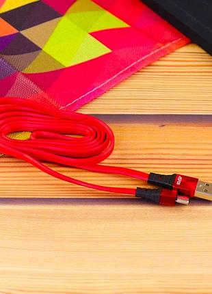 Кабель aspor a160 silicone usb – type-c 2.4a/1.2м- червоний