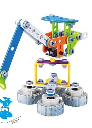 Конструктор build&play "портовий кран" hanye j-7701, 92 елементи