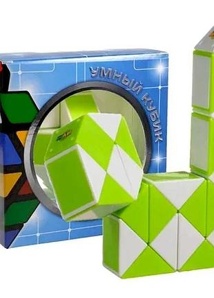 Пластикова головоломка змійка рубіка green sct404 зелена