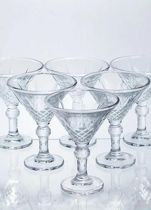 Набір креманок golden martini 6 штук по 215 мл коктейльні hp-17-58