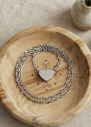 Ланцюжок нержавіюча сталь stainless steel з серцем