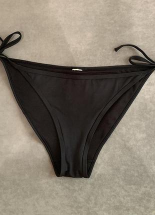 Плавки черные на завязках низ от купальника primark m