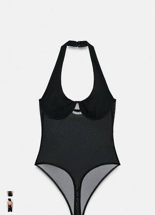Боді з сітки zara