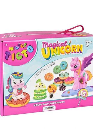 Набір для творчості містер тісто magical unicorn strateg українською мовою (41021)