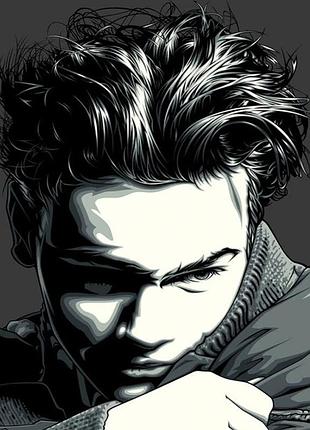 Картина за номерами strateg преміум river phoenix розміром 40х50 см (dy292)