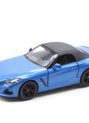 Машинка інерційна "bmw z4" kt5419w(silver) масштаб 1:36 синій