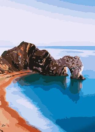 Картина за номерами strateg преміум скала durdle door розміром 40х50 см (gs711)
