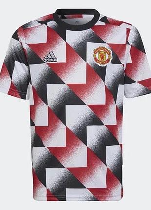 Спортивна футбольна клубна футболка 👟 ⚽️ adidas 🥅 🏃 manchester united 9-10 років, 140 см манчестер юнайтед