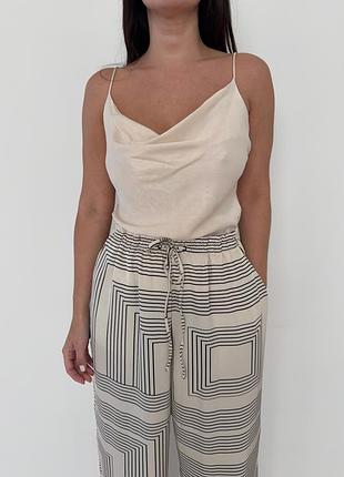 Атласний топ zara