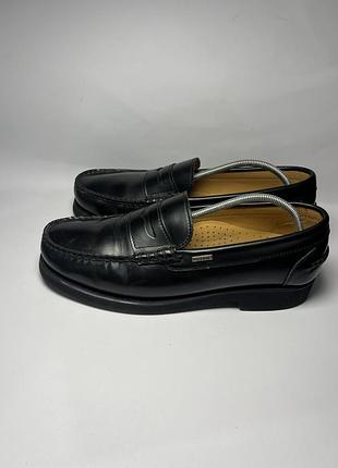 Чорні туфлі лофери lacoste old money classic 42