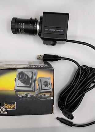 Камера 4k usb варіофокальна 5-50мм з зумом промислова для микроскопа