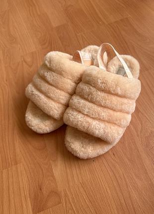 Ugg fluff yeah original тапочки сандалі хутряні