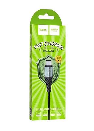 Кабель usb hoco x38 micro usb (2.4 a) (1m) чорний