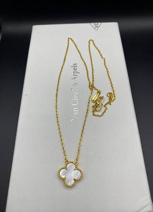💎new💎брендовая подвеска van cleef , vca, клевер, ван клиф ♥️♥️♥️с логотипом