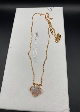 💎new💎брендовая подвеска van cleef , vca, клевер, ван клиф ♥️♥️♥️с логотипом
