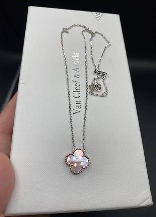 💎new💎брендовая подвеска van cleef , vca, клевер, ван клиф ♥️♥️♥️с логотипом