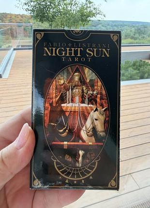 Таро night sun tarot fabio listrani, lo scarabeo, оригінал, 78 карт