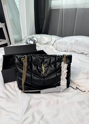 Жіноча сумка преміум loulou largel black / gold