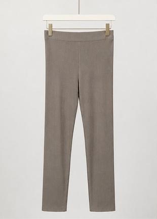 Лосини h&m у рубчик, базові еластичні легінси