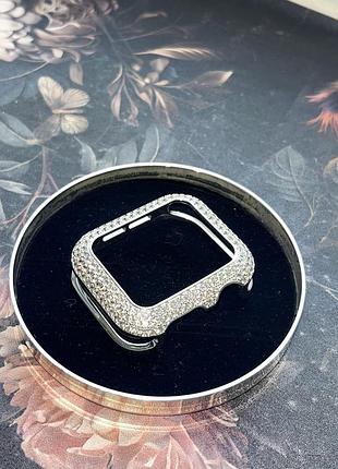 Сияющий чехол бампер swarovski для apple watch 40mm (оригинал)