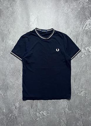 Vintage винтажная футболка fred perry фред перри big logo casual кэжуал size s размер с