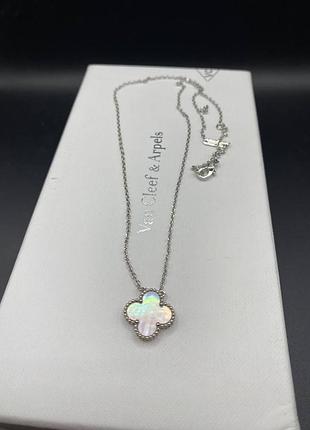 💎new💎брендовая подвеска van cleef , vca, клевер, ван клиф ♥️♥️♥️с логотипом