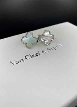 💎new💎брендовые серьги van cleef , vca, клевер, ван клиф ♥️♥️♥️с логотипом